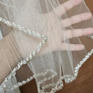 champagne WEDDING VEIL ✨️💎👰🏾